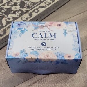 Calm Scented Candle - Soft Blue